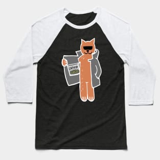 Catnip Dealer Cat (White) Baseball T-Shirt
